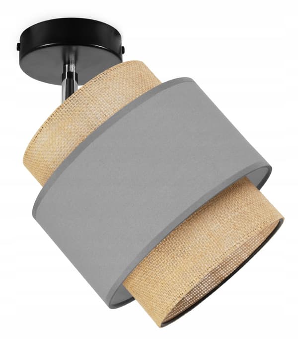 TAKLAMPA VÄGGLAMPA LAMPSKÄRM BOHO JUTA 20 CM