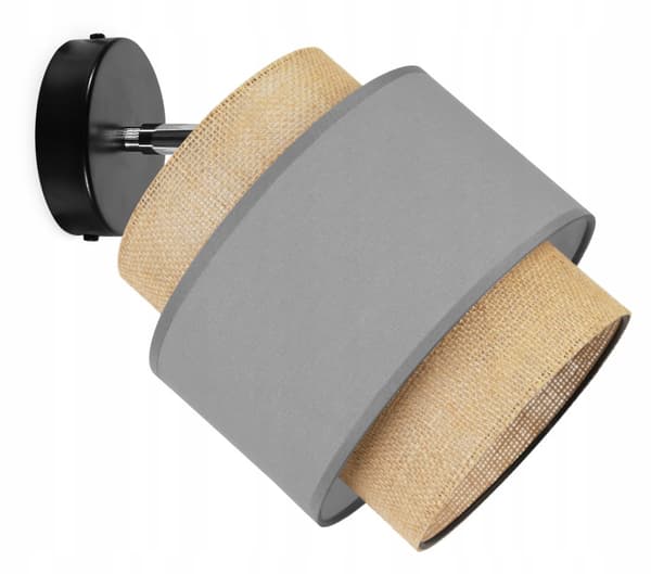 TAKLAMPA VÄGGLAMPA LAMPSKÄRM BOHO JUTA 20 CM