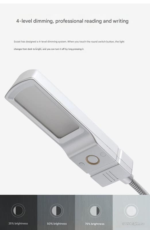 Philips Scoot skrivbordslampa Ögonskyddande studiekontor professionell läsbordslampa