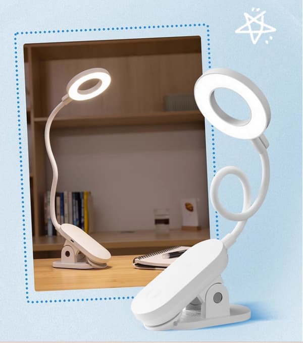 Philips genopladelig skrivebordslampe øjenbeskyttelse arbejdsværelse studenterkollektion bogreol klipsbar natbord læselampe