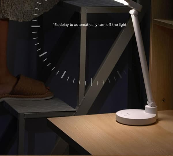 Philips øjenbeskyttelsesbordslampe til studerende, genopladelig, indbygget sengelampe, skrivebord med dobbelt funktion
