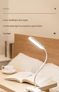 Miniatyrbillede 3 af 5: Philips genopladelig øjenbeskyttende skrivebordslampe studerende bogreolklip natbordslampe læselampe studiebordslampe