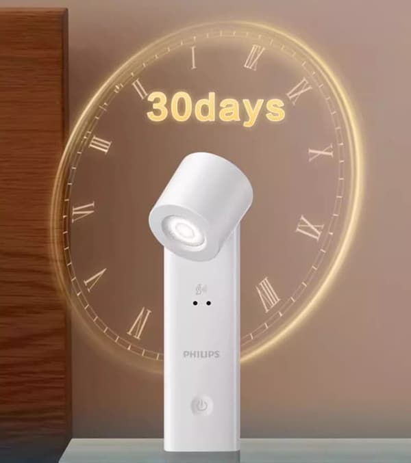 Philips LED-silmiä suojaava yöpöytälamppu lukuvalo makuuhuoneen auton opiskelija-asuntola ladattava induktioyövalo