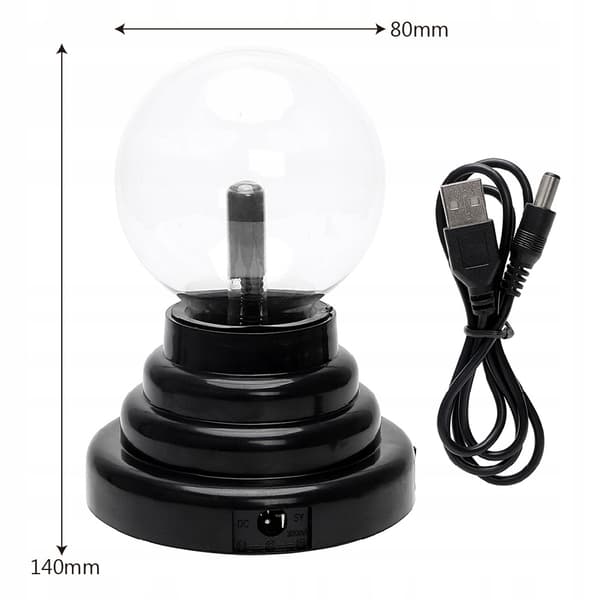 LAMPE PLASMA LAMPE MAGISK KUGLEPLEJE PÆDAGOGISK SKRIVEBORDSLAMPE TIL BØRN USB