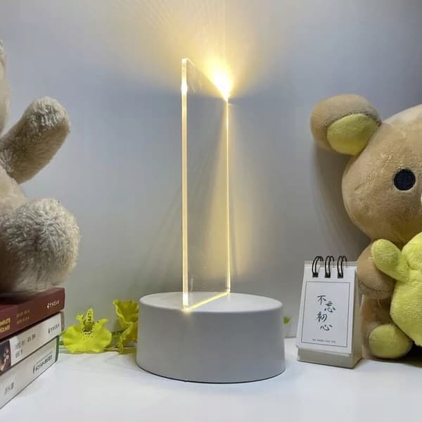 3D LED LAMPE DEKORATIV TIL TEGNING, SKRIVNING OG BESKEDER PLEXI GAVE