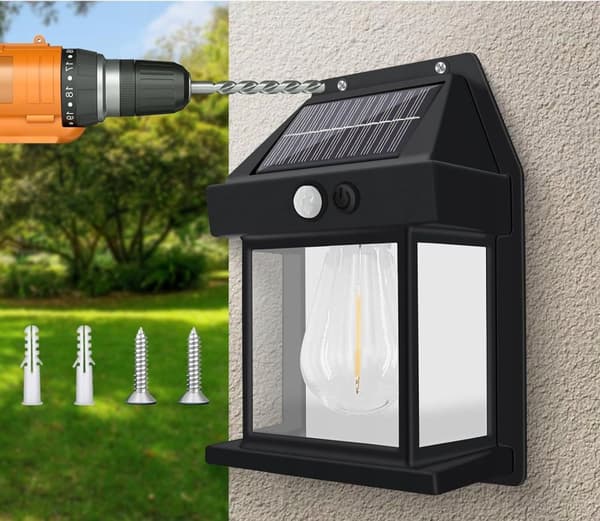 AURINKOPUUTARHAVALAISIN SEINÄTERASSIVALAISIN JULKISIVU 1200mAh IP65 21cm