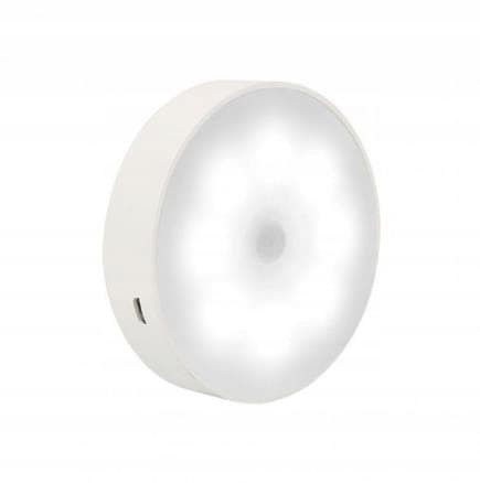 LED-LAMPE MED BEVÆGELSESSENSOR, USB, INDUKTIV GARDEROBE, 120 GRADER, KOLDFARVE