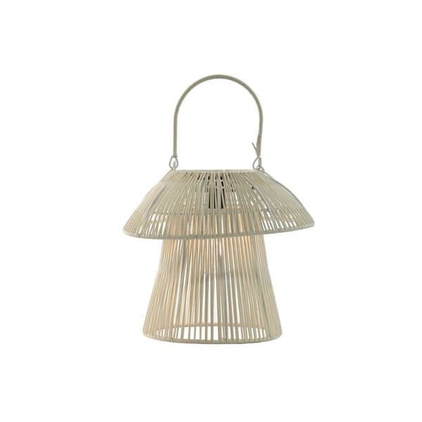 Solcellslampa Home ESPRIT Vit Brun 31 x 31 x 30 cm (2 antal)
