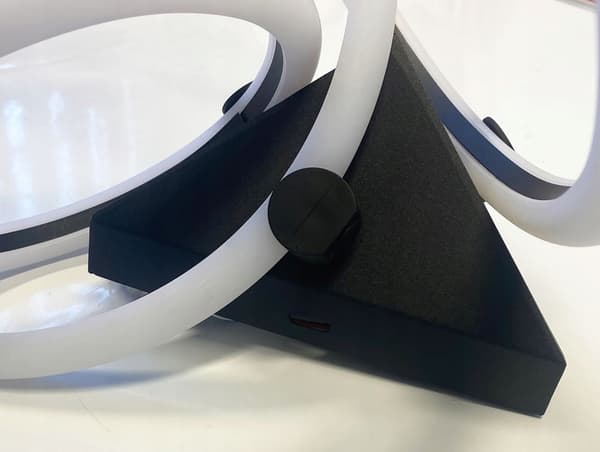 RINGLOFTSLAMPE LOFTSLAMPE cirkellysekrone LED FJERNBETJENING