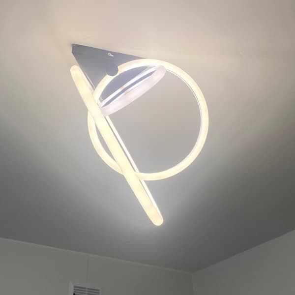 RINGLOFTSLAMPE LOFTSLAMPE cirkellysekrone LED FJERNBETJENING