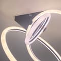 Miniatyrbillede 9 af 11: RINGLOFTSLAMPE LOFTSLAMPE cirkellysekrone LED FJERNBETJENING