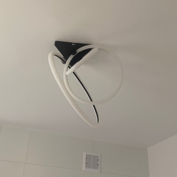 RINGLOFTSLAMPE LOFTSLAMPE cirkellysekrone LED FJERNBETJENING