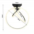 Miniatyrbillede 2 af 11: RINGLOFTSLAMPE LOFTSLAMPE cirkellysekrone LED FJERNBETJENING