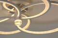 Miniatyrbillede 2 af 10: RING HÆNGELAMPE LOFT CIRKLÆR LED FJERNBETJENING 3 FARVER GULD
