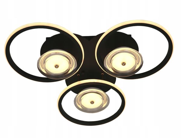 LED-TAKLAMPA REFLEKTOR PLAFON RING LED + FJÄRRKONTROLL 3 FÄRGER