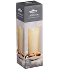 Miniatyrbild 2 av 2: Dehner dekorativ lampa - 4369062 - Uteljus med LED-belysning 9 cm, höjd 30 cm, krämplast