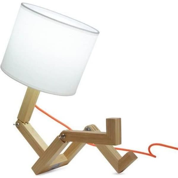 Yoki skrivbordslampa i trä E27 230V