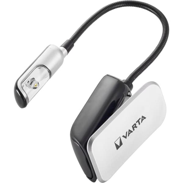 Varta läslampa med 30g klämmor - Svart - 5mm LED - Batteritid 26h00