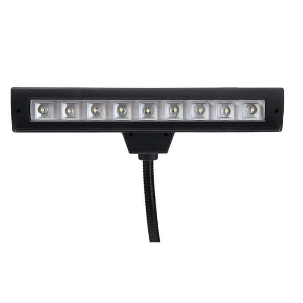 Showlite LED Music Stand Light med 9 lysdioder svart