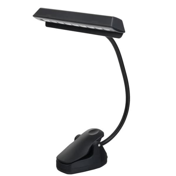 Showlite LED Music Stand Light med 9 lysdioder svart