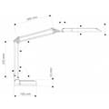 Miniatyrbild 2 av 6: Skrivbordslampa - MAUL - MAULatlantic - LED - 9 W - Silver - Samtida design