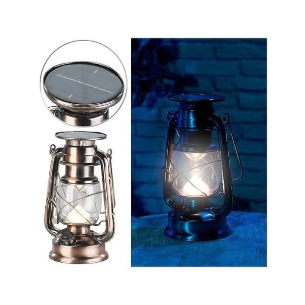 Dimbar Solar LED Hurricane Lamp