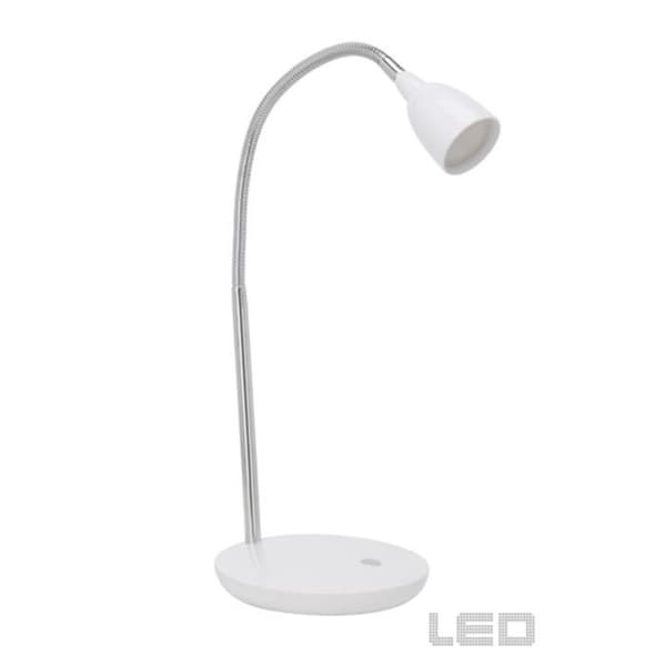 LED skrivbordslampa - ANTHONY - Stål/Vit - 2,5 W - 40 cm - Modern design