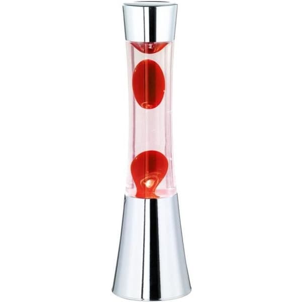 Bordslampa - Reality Lights - Lava lampa - Röd - Metall - 11x41 cm