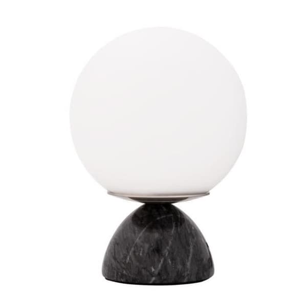 SHINNING PEARL-Bordslampa Marble H21cm svart och vit Pauleen Ø 15cm / H 21cm Svart