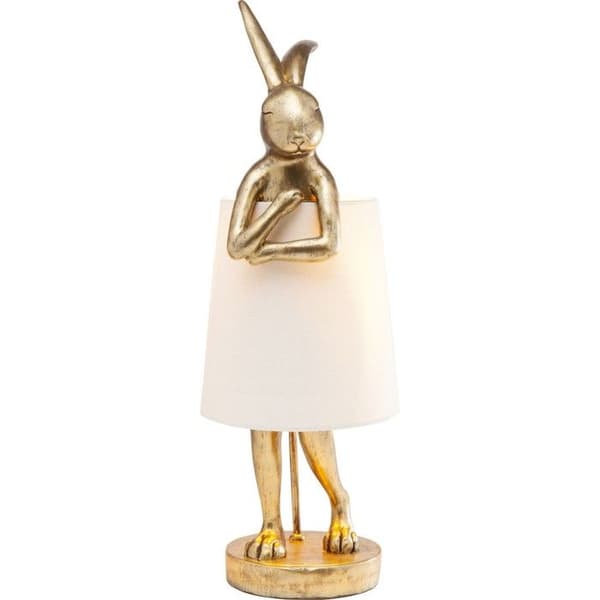 Lampa - KARE - Djuranpassad gyllene kanin - Metall - LED - Samtida - Design