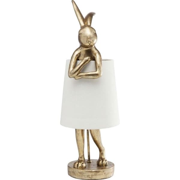 Lampa - KARE - Djuranpassad gyllene kanin - Metall - LED - Samtida - Design