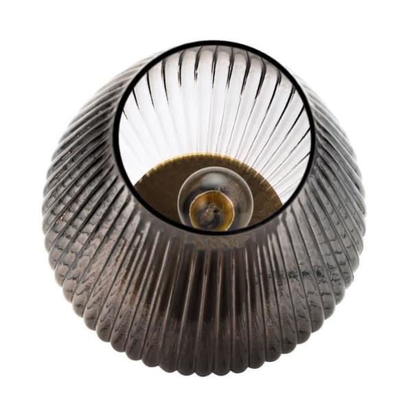 Bordslampa Pauleen Crystal Gloom E27 - rökt glas/mässing - 40W/230V