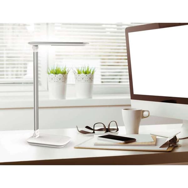 MAULjazzy LED skrivbordslampa 8 W LED klass A varmvitt ljus 3000 K vitt