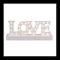 Miniatyrbild 1 av 4: Bordslampor - Plast Led "LOVE" - Vit - L 31,2 cm x B 6,5 cm x H 13,1 cm