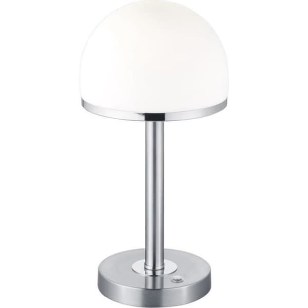 Trio bordslampa Berlijnled 4 watt 39 x 19 cm stål silver/vit