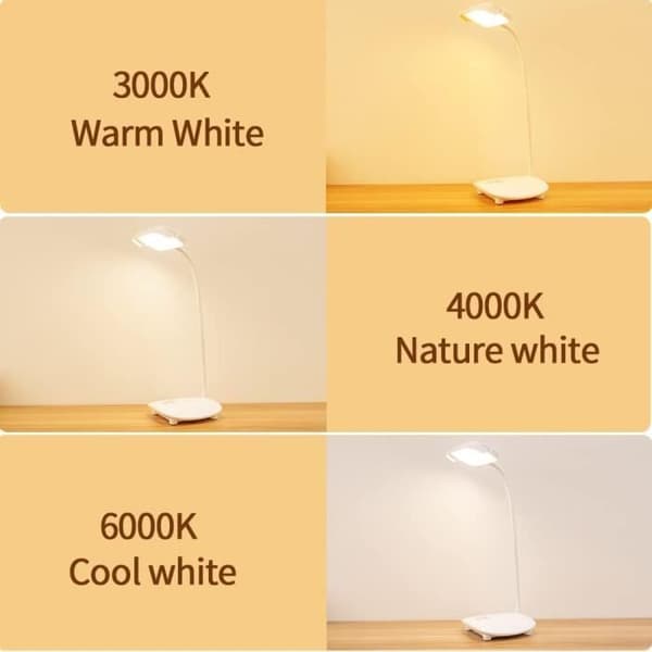 Kontorslampa LED - Ospecificerad - Uppladdningsbar USB - 40 LED - 3 temperaturer - Minne