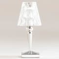 Miniatyrbild 2 av 4: Bärbar lampa - Kartell - Batteri - LED uppladdningsbar - Krom och transparent - H22cm
