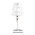 Miniatyrbild 1 av 4: Bärbar lampa - Kartell - Batteri - LED uppladdningsbar - Krom och transparent - H22cm