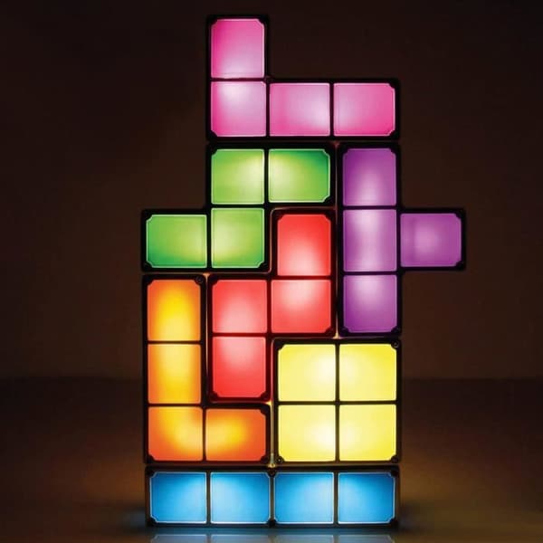 Bordslampa - Tetris - Flerfärgad - LED - Modern design - Stämningsbelysning