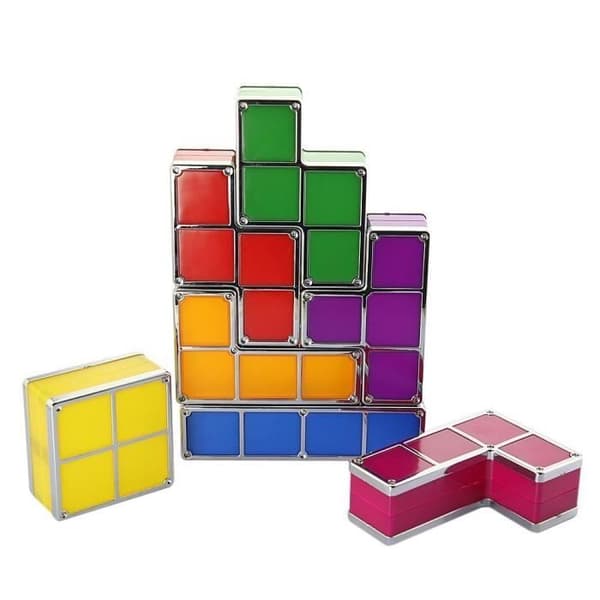 Bordslampa - Tetris - Flerfärgad - LED - Modern design - Stämningsbelysning