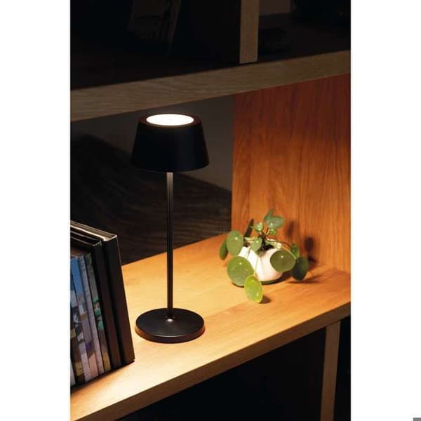 MAULnina LED-lampa med batteri - dimbar - stativ - inomhus och utomhus - svart - 1 styck - 12 x 12 x 34 cm - MAUL
