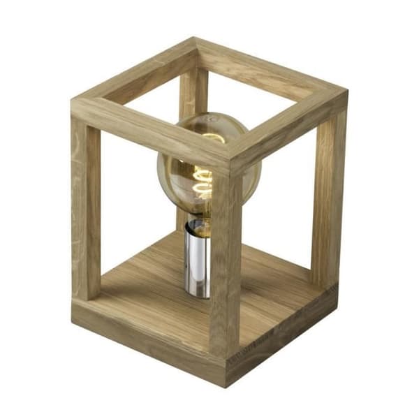 Bordslampa i Oiled Oak, Square Design, KAGO Oiled Oak