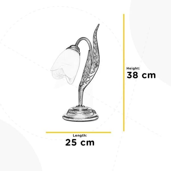 Onli SONIA Bordslampa i glas, glasskärm