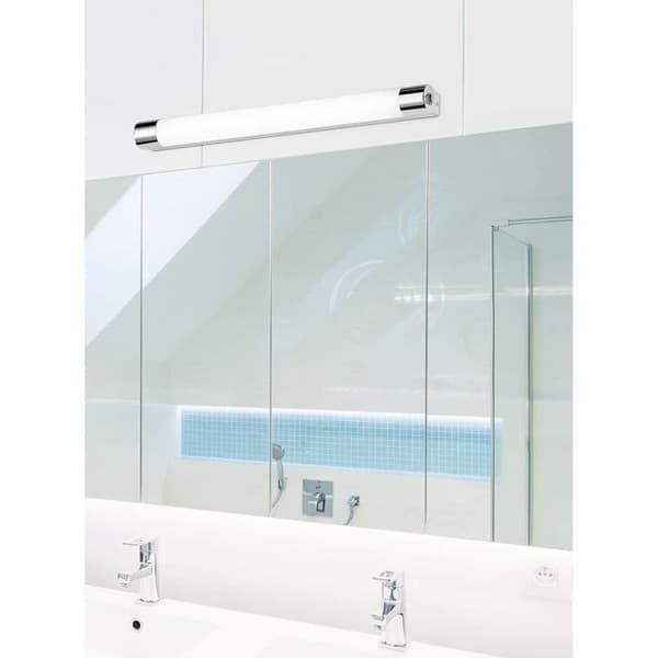 Trio , Vägglampa, Kolian inkl. 1 x LED, SMD, 9,0 Watt, 3000K, 970 Lm. Stomme: metall, krom B:64,0cm, H:6,0cm, D:9,0cm