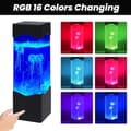 Miniatyrbild 2 av 4: RGB medusalampe USB DC 5V Skrivbordslampa för akvarium Nattlampa med 16 föränderliga färger Dekoration för vardagsrum, sovrum