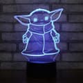 Miniatyrbild 4 av 4: Wolobox bordslampa LED-lampa The Child Baby Yoda byter färg USB-ljus Plastnatt och dekoration