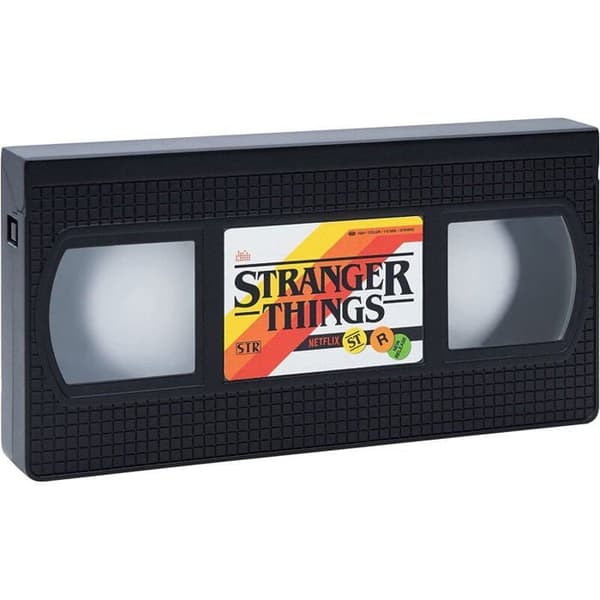 Stranger Things dekorativ lampa - VHS Svart
