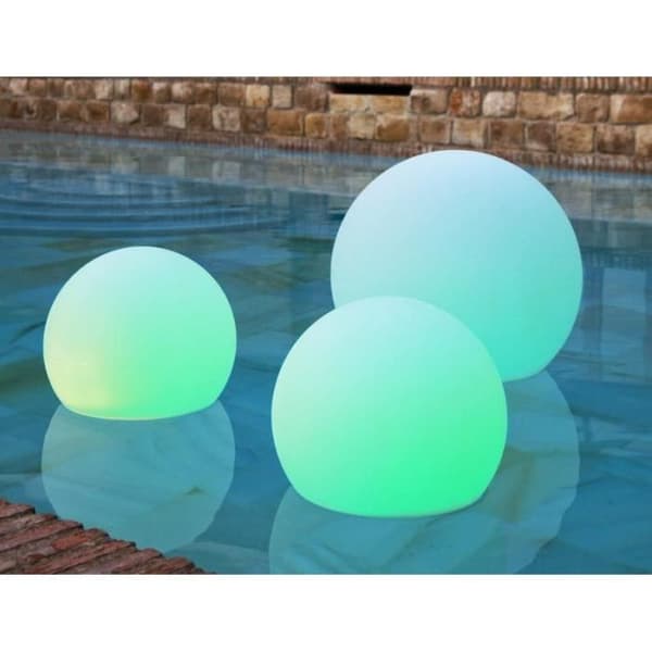 MOOVERE flytande ljus sfärkula 30cm utomhussol + laddningsbart batteri LED/RGB