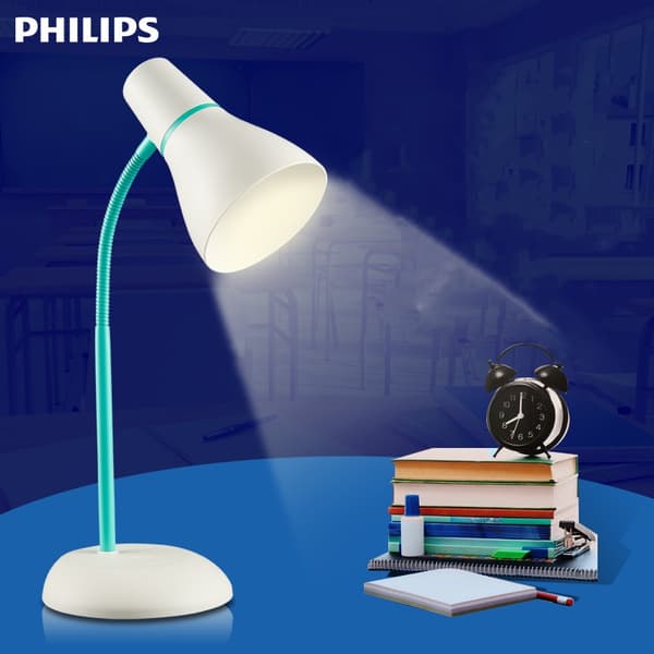 Philips LED-bordlampe med øjenbeskyttelse, til læsning og lektier derhjemme!