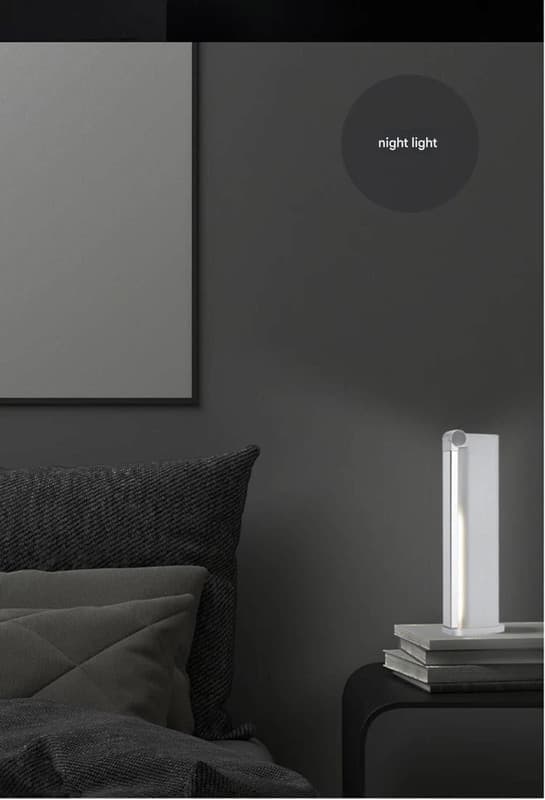 Philips foldbar bærbar skrivebordslampe, genopladelig og indbygget LED-øjenbeskyttelseslampe